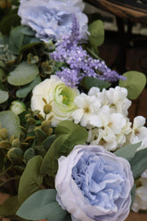 6 ft Blue And White Eucalyptus Wedding Garland